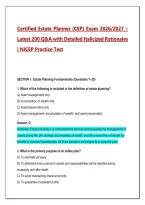 Certified Estate Planner &lpar;CEP&rpar; Exam 2026&sol;2027 &ndash; 200 Practice Q&A with Detailed Rationales &vert; NICEP Practice Test & Study Guide