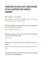 STARGUARD 6E EXAM STUDY GUIDE UPDATED&NewLine;ACTUAL QUESTIONS AND CORRECT&NewLine;ANSWERS&NewLine;