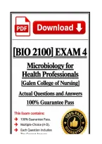 BIO 2100 Exam 1&comma;2&comma;3&comma;4 &vert; Microbiology &vert; 2026 Update &vert;100&percnt; Correct &ndash; Galen College 