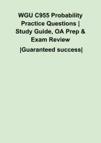 WGU C955 Probability Practice Questions &vert; Study Guide&comma; OA Prep & Exam Review