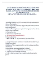 ATI RN Med-Surg Proctored Exam 2026-2027 &vert; 200 Q&A Testbank & Detailed Answers&NewLine;&NewLine;