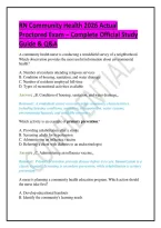 &NewLine;RN Community Health 2026 Actual Proctored Exam &ndash; Complete Official Study Guide & Q&A&NewLine;