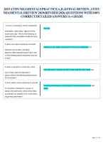 ATI Fundamentals Proctored Exam Review 2026 &vert; Practice A&comma; B & Final Q&A&NewLine;&NewLine;