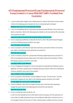 ATI Fundamentals Proctored Exam 2026-2027&colon; 100&percnt; Verified Q&A Study Guide&NewLine;&NewLine;