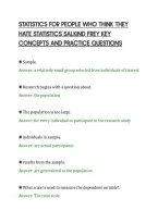 STATISTICS FOR PEOPLE WHO THINK THEY&NewLine;HATE STATISTICS SALKIND FREY KEY&NewLine;CONCEPTS AND PRACTICE QUESTIONS