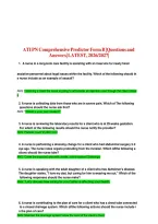 ATI PN Comprehensive Predictor Form B Exam 2026-2027&colon; Q&A Study Guide&NewLine;&NewLine;