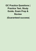 OC Practice Questions &vert; Practice Test&comma; Study Guide&comma; Exam Prep & Review