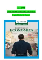 Test Bank for Essentials of Economics&comma; 9th Edition by N&period; Gregory Mankiw &vert; All Chapters Complete &vert; Verified Questions & Answers &vert; Latest 2026 Update
