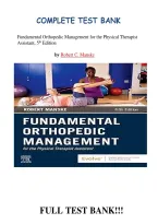 Fundamental Orthopedic Management for the Physical Therapist Assistant &ndash; 5th Edition &lpar;Robert C&period; Manske&rpar; &vert; Complete Test Bank for Chapters 1&ndash;29