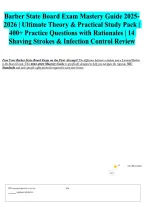 Barber Practice State Board Exam Flashcards &vert; Cosmetology and Barbering Exam Preparation Questions and Answers