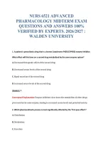 NURS 6521 EXAM BUNDLE QUESTIONS WITH VERIFIED ANSWERS