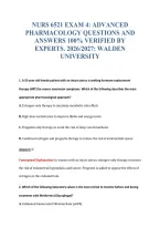 NURS 6521 EXAM BUNDLE QUESTIONS WITH VERIFIED ANSWERS