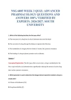 NSG 6005 EXAM BUNDLE QUESTIONS WITH VERIFIED ANSWERS