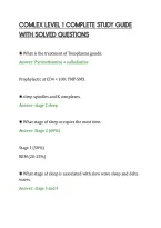 COMLEX LEVEL 1 COMPLETE STUDY GUIDE&NewLine;WITH SOLVED QUESTIONS