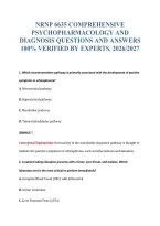 NRNP 6635 EXAM BUNDLE QUESTIONS WITH VERIFIED ANSWERS