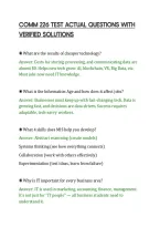 COMM 226 TEST ACTUAL QUESTIONS WITH&NewLine;VERIFIED SOLUTIONS