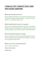 COMM 226 TEST COMPLETE STUDY GUIDE&NewLine;WITH SOLVED QUESTIONS&NewLine;