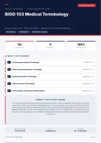  BIOD103 Medical Terminology Study Guide 2026&sol;2027 &ndash; Questions and Answers &vert; 100&percnt; Verified &vert; Latest Version &vert; Complete Verified Answers &ndash; Pass Guaranteed &ndash; A&plus; Graded