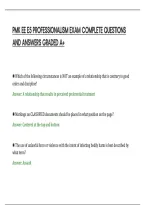 PMK EE E5 PROFESSIONALISM EXAM COMPLETE QUESTIONS&NewLine;AND ANSWERS GRADED A&plus;&NewLine;