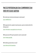 PMK EE E5 PROFESSIONALISM EXAM COMPREHENSIVE EXAM&NewLine;PAPER WITH SOLVED QUESTIONS&NewLine;