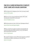 PMK EE E6 CAREER INFORMATION COMPLETE&NewLine;STUDY GUIDE WITH SOLVED QUESTIONS&NewLine;