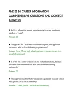 PMK EE E6 CAREER INFORMATION&NewLine;COMPREHENSIVE QUESTIONS AND CORRECT&NewLine;ANSWERS