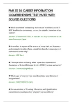 PMK EE E6 CAREER INFORMATION&NewLine;COMPREHENSIVE TEST PAPER WITH&NewLine;SOLVED QUESTIONS&NewLine;