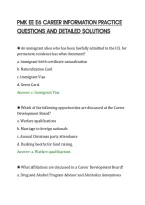 PMK EE E6 CAREER INFORMATION PRACTICE&NewLine;QUESTIONS AND DETAILED SOLUTIONS