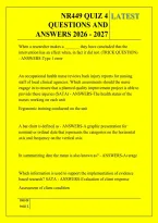 NR449 QUIZ 4 &NewLine;QUESTIONS AND &NewLine;ANSWERS 2026 - 2027 