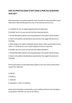 NUR 333 PRACTICE EXAM STUDY GUIDE & PRACTICE QUESTIONS 2026&sol;2027