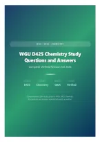 WGU D425 Chemistry Study Questions and Answers &vert; Complete Verified Revision Set 2026