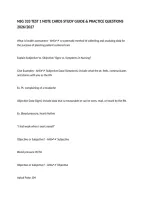 NSG 333 TEST 1 NOTE CARDS STUDY GUIDE & PRACTICE QUESTIONS 2026&sol;2027
