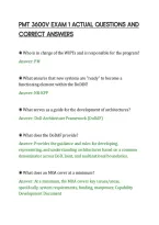 PMT 3600V EXAM 1 ACTUAL QUESTIONS AND&NewLine;CORRECT ANSWERS