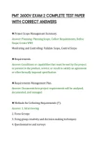 PMT 3600V EXAM 2 COMPLETE TEST PAPER&NewLine;WITH CORRECT ANSWERS&NewLine;