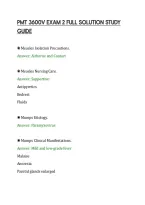 PMT 3600V EXAM 2 FULL SOLUTION STUDY&NewLine;GUIDE