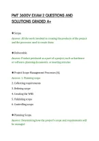 PMT 3600V EXAM 2 QUESTIONS AND&NewLine;SOLUTIONS GRADED A&plus;