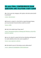 PN 4003 FINAL COMPREHENSIVE EXAM&NewLine;QUESTIONS AND SOLUTIONS STUDY GUIDE&NewLine;