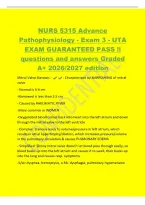 NURS 5315 Advance&NewLine;Pathophysiology - Exam 3 - UTA&NewLine;EXAM GUARANTEED PASS &excl;&excl;&NewLine;questions and answers Graded&NewLine;A&plus; 2026&sol;2027 edition&NewLine;Mitral Valve Stenosis - 