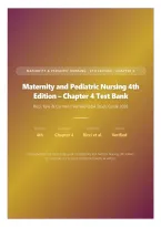 Maternity and Pediatric Nursing 4th Edition &ndash; Chapter 4 Test Bank &vert; Ricci&comma; Kyle & Carmen &vert; Verified Q&A Study Guide 2026