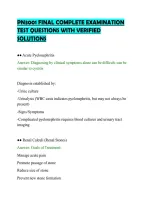 PN3001 FINAL COMPLETE EXAMINATION&NewLine;TEST QUESTIONS WITH VERIFIED&NewLine;SOLUTIONS