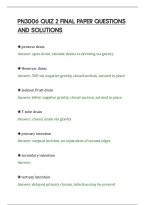PN3006 QUIZ 2 FINAL PAPER QUESTIONS&NewLine;AND SOLUTIONS