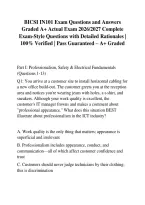  BICSI IN101 Exam Questions and Answers Graded A&plus; Actual Exam 2026&sol;2027 Complete Exam-Style Questions with Detailed Rationales &vert; 100&percnt; Verified &vert; Pass Guaranteed &ndash; A&plus; Graded