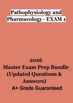 Pathophysiology and Pharmacology Exam 1 2026 &vert; Nursing Study Guide & Practice Review
