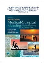 Test Bank For LeMone and Burke's Medical-Surgical Nursing&colon; Clinical Reasoning in Patient Care 7th Edition By Paula Gubrud&comma; Margaret Carno &comma; Gerene Bauldoff RN PhD FAAN 9780134868189 All Chapters &period;&NewLine;