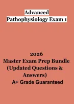 Advanced Pathophysiology Exam 1 2026 &vert; Graduate Nursing Study Guide & Practice Review