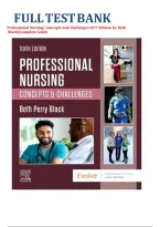 Test Bank for Professional Nursing&colon; Concepts & Challenges&comma; 10th Edition &lpar;Black&comma; 2019&rpar; &comma; Chapter 1-16 &vert; All Chapters&period;&NewLine;