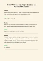 CompTIA Cloud&plus; Test Prep 4 Questions and&NewLine;Answers 100&percnt; Verified