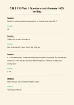 CSLB C10 Test 1 Questions and Answers 100&percnt;&NewLine;Verified