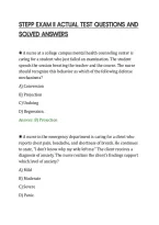 STEPP EXAM II ACTUAL TEST QUESTIONS AND&NewLine;SOLVED ANSWERS&NewLine;