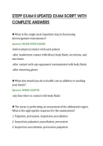 STEPP EXAM II UPDATED EXAM SCRIPT WITH&NewLine;COMPLETE ANSWERS&NewLine;